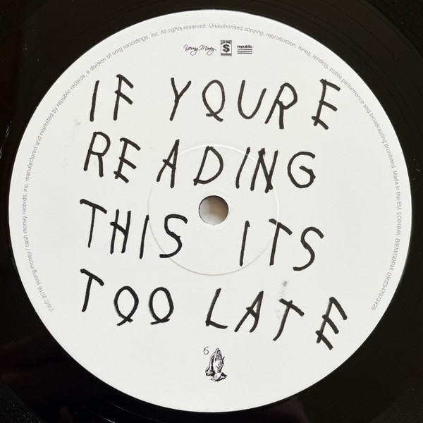Drake - If You're Reading This It's Too Late | Cash Money Records (0602547973450) - 2 Drake - If You're Reading This It's Too Late | Cash Money Records (0602547973450) - 2