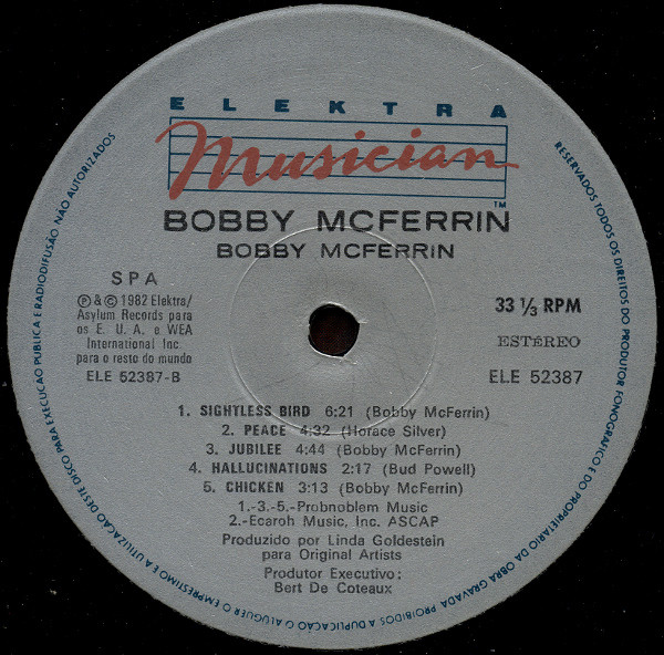 Bobby McFerrin - Bobby McFerrin | Elektra Musician (ELE 52387) - 4