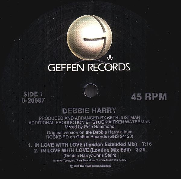 Deborah Harry - In Love With Love | Geffen Records (0-20687) - 3 Deborah Harry - In Love With Love | Geffen Records (0-20687) - 3