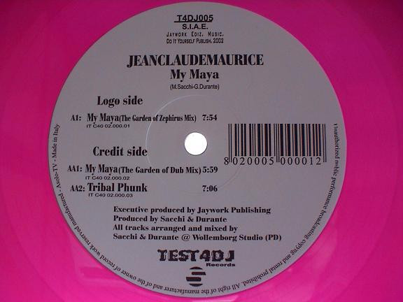 Jean Claude Maurice - My Maya | Test 4 DJ Records (T4DJ005) - main