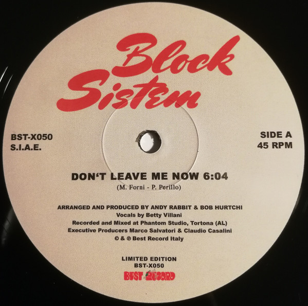 Block Sistem - Don't Leave Me Now | Best Record Italy (BST-X050) - 3 Block Sistem - Don't Leave Me Now | Best Record Italy (BST-X050) - 3