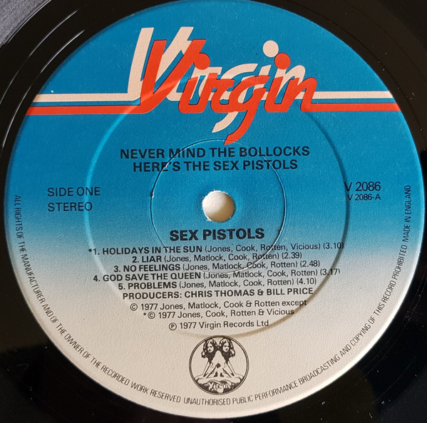 Sex Pistols - Never Mind The Bollocks Here's The Sex Pistols | Virgin (V 2086) - 3 Sex Pistols - Never Mind The Bollocks Here's The Sex Pistols | Virgin (V 2086) - 3