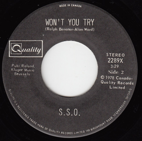 The S.S.O. Orchestra - Disco Soul Roots (7") [Vinyl] | Quality (2289X) - 2