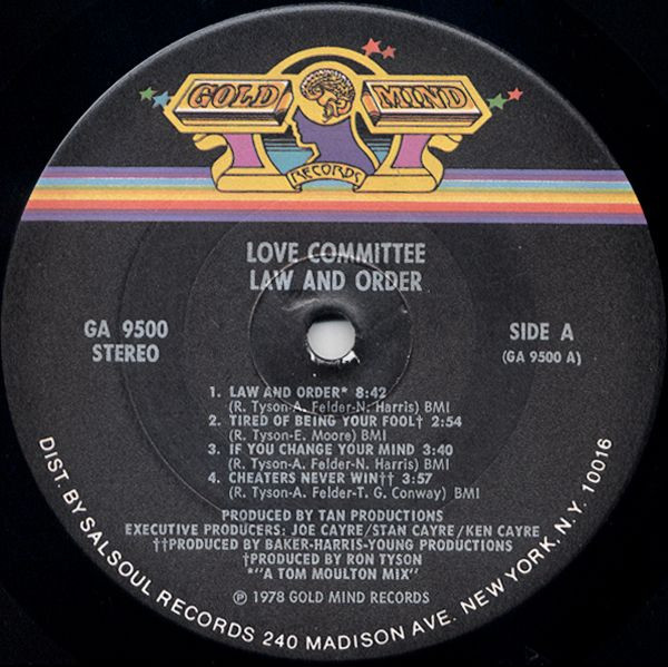 Love Committee - Law And Order | Gold Mind Records (GA 9500) - 3 Love Committee - Law And Order | Gold Mind Records (GA 9500) - 3