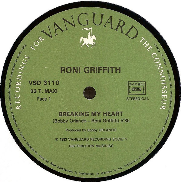 Roni Griffith - Breaking My Heart | Vanguard (VSD 3110) - 3