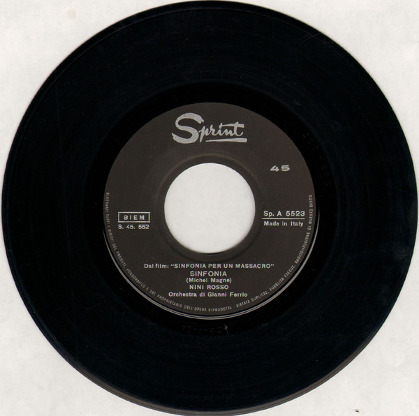 Nini Rosso - Sinfonia Per Un Massacro | Sprint (Sp. A 5523) - 4