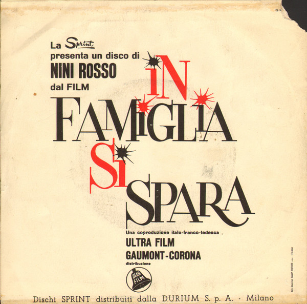 Nini Rosso - Sinfonia Per Un Massacro | Sprint (Sp. A 5523) - 2