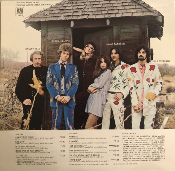 The Flying Burrito Bros - The Gilded Palace Of Sin | A&M Records (SP 3122) - 2