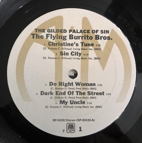 The Flying Burrito Bros - The Gilded Palace Of Sin | A&M Records (SP 3122) - 3