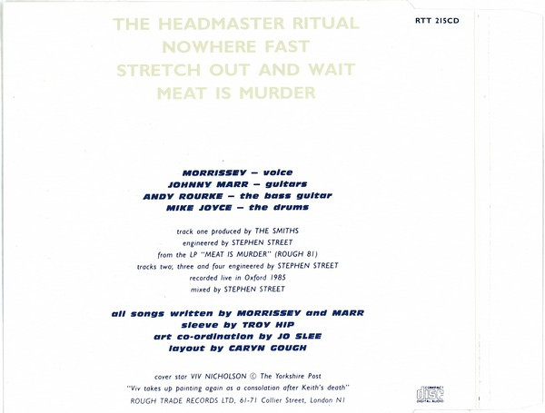 The Smiths - The Headmaster Ritual | Rough Trade (RTT 215CD) - 2