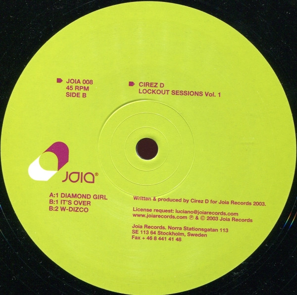 Cirez D - Lockout Sessions Vol. 1 (Bling Bling EP) | Joia Records (JOIA 008) - 2