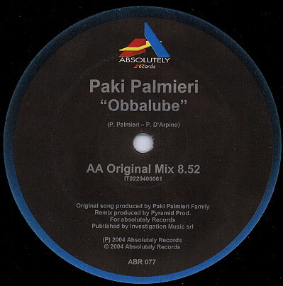 Paki Palmieri - Obbalube | Absolutely Records (ABR 077)