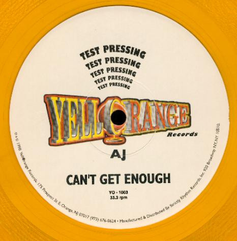 AJ - Can't Get Enough | Yellorange (YO-1003) - main