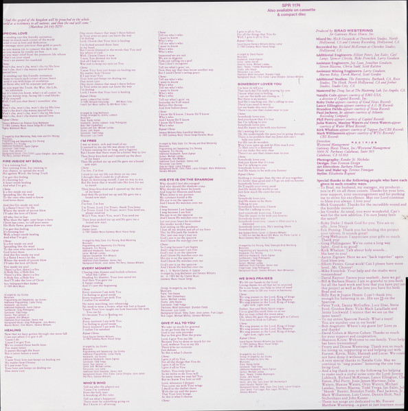 Deniece Williams - Special Love | Sparrow Records (SPR 1174) - 3 Deniece Williams - Special Love | Sparrow Records (SPR 1174) - 3