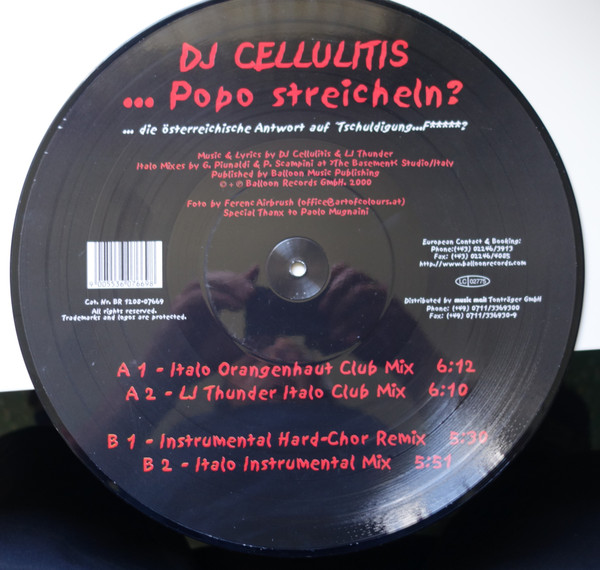 DJ Cellulitis - Scusi ...Scopa? | Cut Records (CUT 00200)