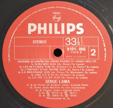 Serge Lama - Le disque d'or [Vinyl] | Philips (9101 065) - 4