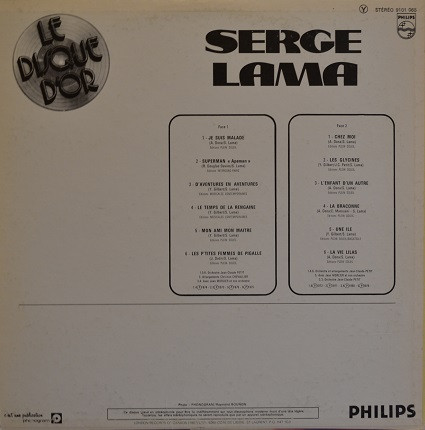 Serge Lama - Le disque d'or [Vinyl] | Philips (9101 065) - 2