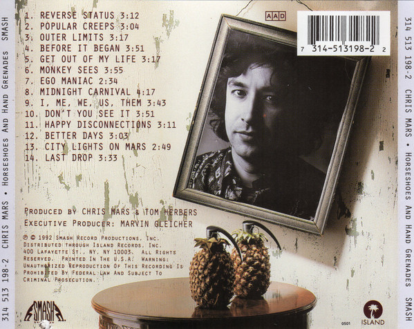 Chris Mars - Horseshoes And Hand Grenades | Smash Records (314 513 198-2) - 2