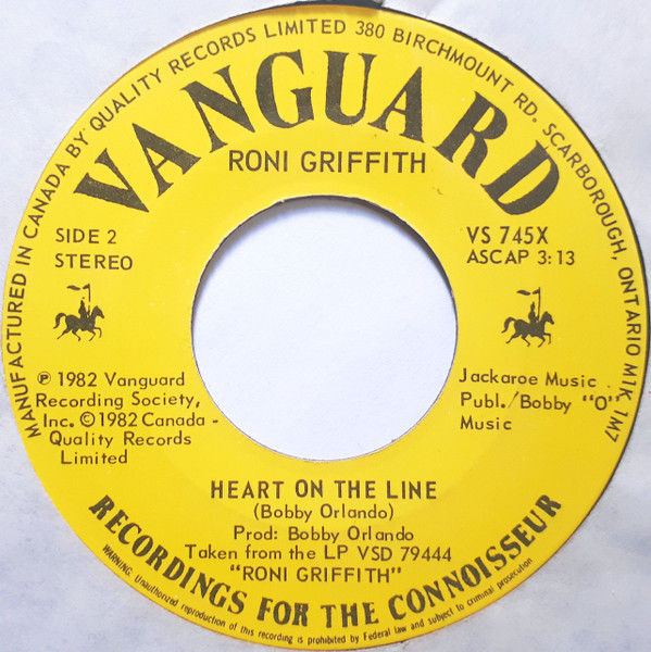 Roni Griffith - Love Is The Drug | Vanguard (VS 745X) - 2