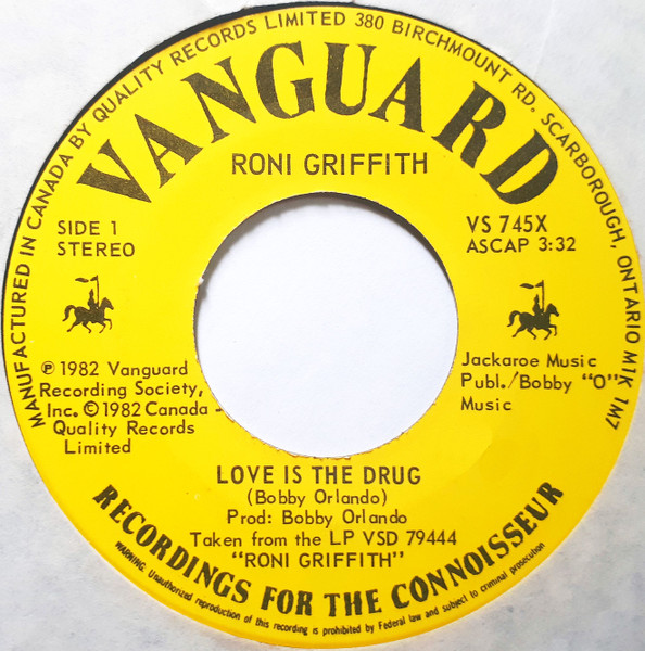 Roni Griffith - Love Is The Drug | Vanguard (VS 745X) - main