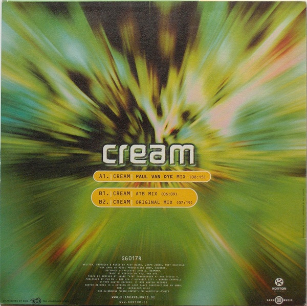 Blank & Jones - Cream (The Remixes) | Gang Go Music (GG017R) - 2 Blank & Jones - Cream (The Remixes) | Gang Go Music (GG017R) - 2