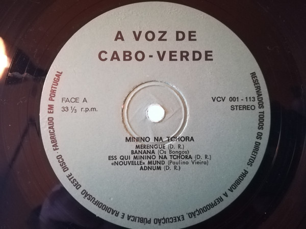 Voz De Cabo Verde - Minino Na Tchora | A Voz De Cabo-Verde (VCV 001-113) - 2