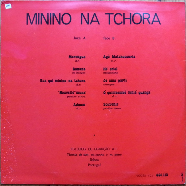 Voz De Cabo Verde - Minino Na Tchora | A Voz De Cabo-Verde (VCV 001-113) - main