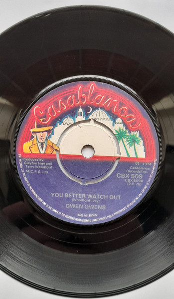 Gwen Owens - You Better Watch Out | Casablanca (CBX 509)