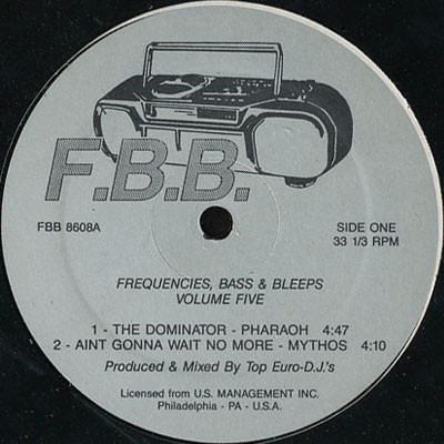 Various - Frequencies, Bass & Bleeps Volume Five | F.B.B. (FBB 8608) - main