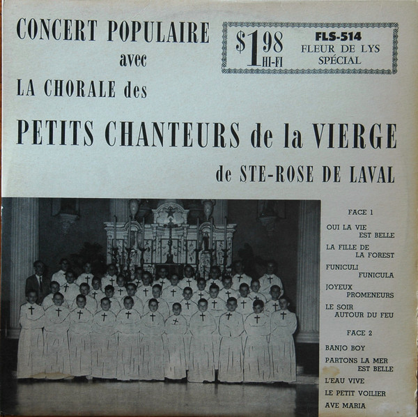 Les Petits Chanteurs De La Vierge De Sainte-Rose De Laval - Concert Populaire | Fleur De Lys (FLS-514) - main Les Petits Chanteurs De La Vierge De Sainte-Rose De Laval - Concert Populaire | Fleur De Lys (FLS-514) - main