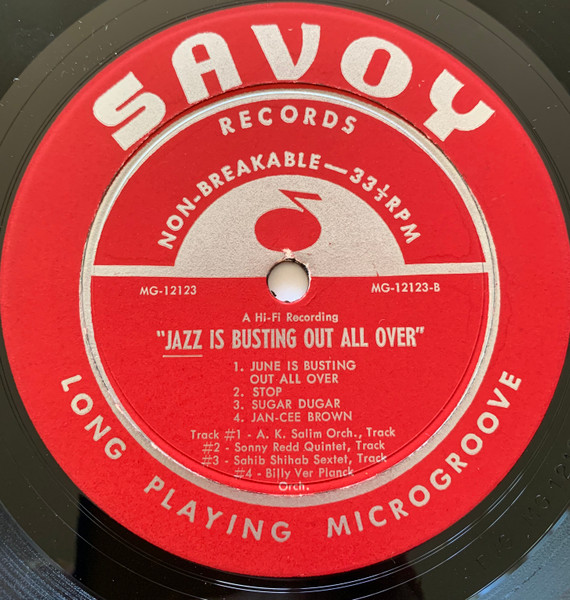 Various - Jazz Is Busting Out All Over | Savoy Records (MG 12123) - 4 Various - Jazz Is Busting Out All Over | Savoy Records (MG 12123) - 4