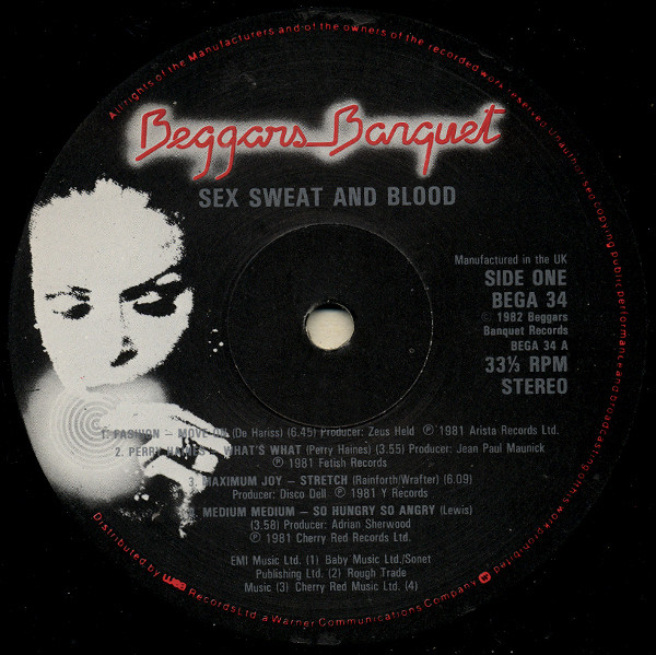 Various - Sex Sweat & Blood (The New Dancability) | Beggars Banquet (BEGA 34) - 3