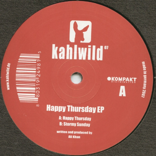 Ali Khan - Happy Thursday EP | Kahlwild (kahlwild07) - main