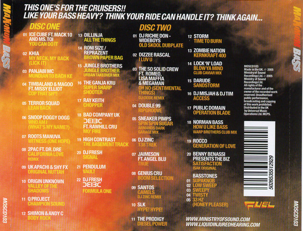 Various - Maximum Bass | Ministry Of Sound (MOSCD103) - 2 Various - Maximum Bass | Ministry Of Sound (MOSCD103) - 2