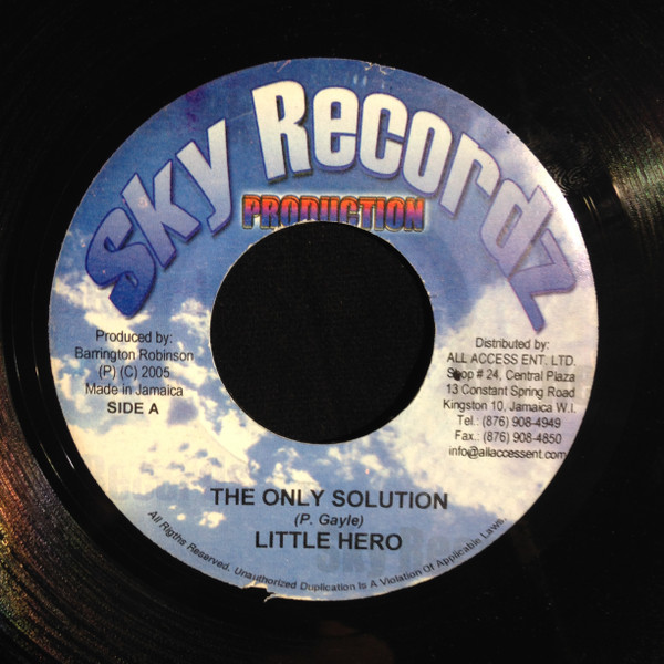 Little Hero , Super Black - The Only Solution / Question Time | Sky Recordz Production (AN309)