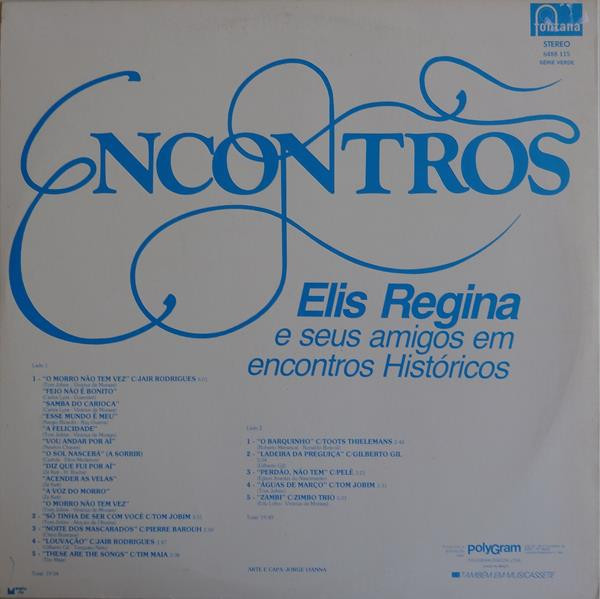 Elis Regina - Encontros: Elis Regina E Seus Amigos Em Encontros Históricos | Fontana (6488 115) - 2