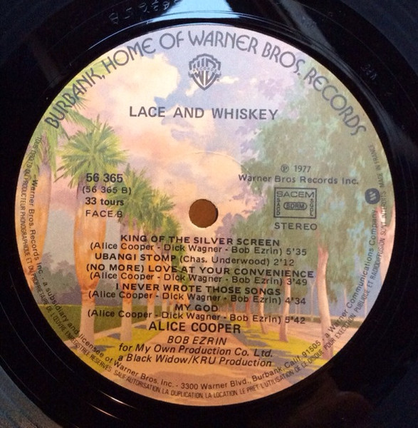Alice Cooper - Lace And Whiskey | Warner Bros. Records (56365-A) - 4 Alice Cooper - Lace And Whiskey | Warner Bros. Records (56365-A) - 4