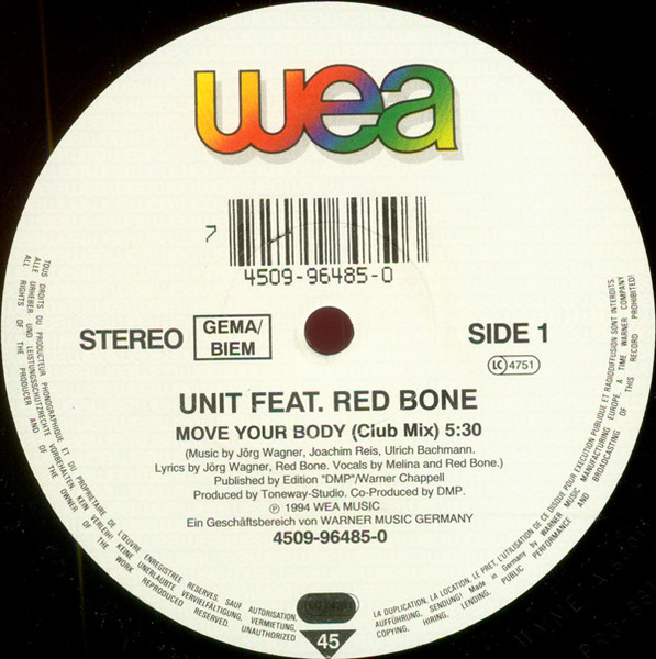 Unit Feat. Red Bone - Move Your Body | Club Culture (4509-96485-0) - 2 Unit Feat. Red Bone - Move Your Body | Club Culture (4509-96485-0) - 2