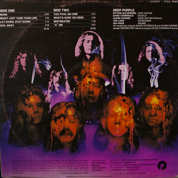 Deep Purple - Burn | Purple Records (TPSA 3505) - main Deep Purple - Burn | Purple Records (TPSA 3505) - main