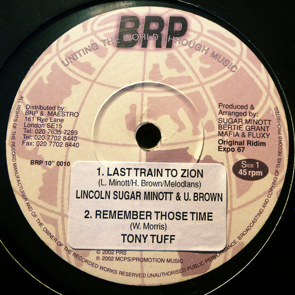 Sugar Minott & U Brown - Last Train To Zion | BRP (BRP 10" 0010) - main