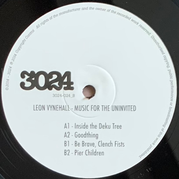 Leon Vynehall - Music For The Uninvited | 3024 (3024-024) - main