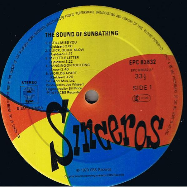 The Sinceros - The Sound Of Sunbathing | Epic (EPC 83632) - 3