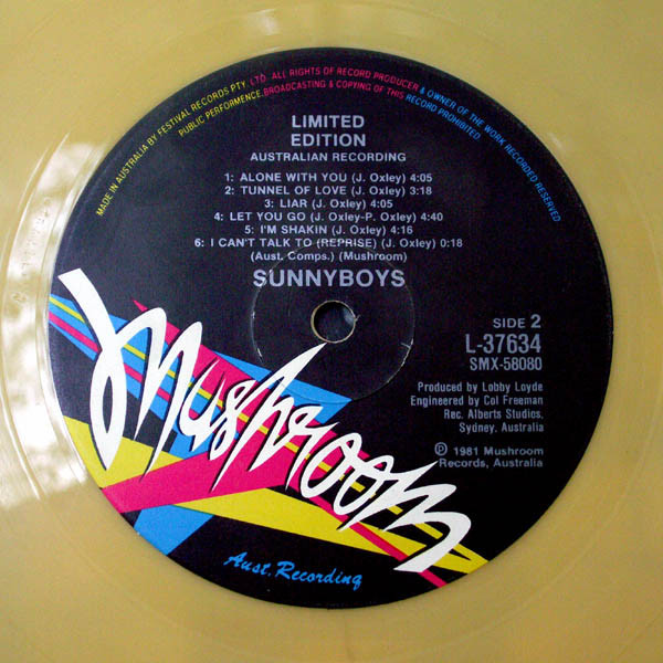 Sunnyboys - Sunnyboys LP - SIGNED BY PETER OXLEY | Mushroom (L37634) - 4