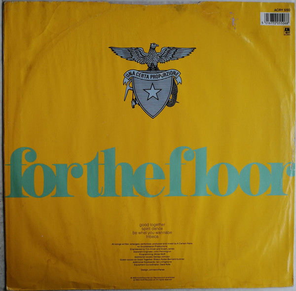 A Certain Ratio - Four For The Floor | A&M Records (ACRY 550) - 2
