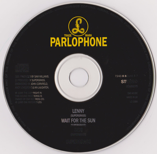 Supergrass - Lenny | Parlophone (7243 8 82148 2 7) - 4