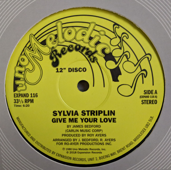 Sylvia Striplin - Give Me Your Love / You Can't Turn Me Away | Expansion (EXPAND 116) Sylvia Striplin - Give Me Your Love / You Can't Turn Me Away | Expansion (EXPAND 116)