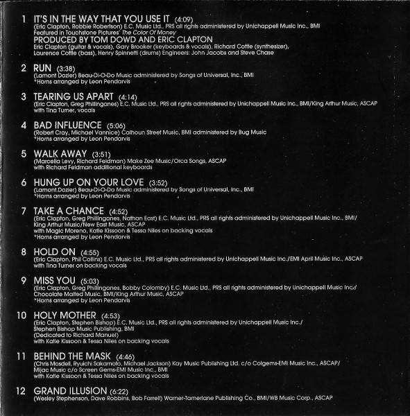 Eric Clapton - August | Warner Bros. Records (9362-47736-2) - 4