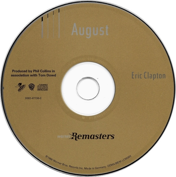 Eric Clapton - August | Warner Bros. Records (9362-47736-2) - 3