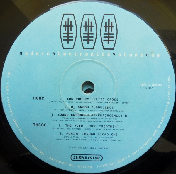 Various - Modern Electronics Volume One | Subversive (SUB2LP) - 4 Various - Modern Electronics Volume One | Subversive (SUB2LP) - 4