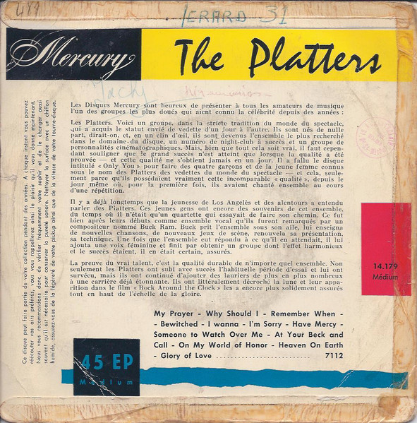 The Platters - My Prayer | Mercury (14.179) - 2 The Platters - My Prayer | Mercury (14.179) - 2